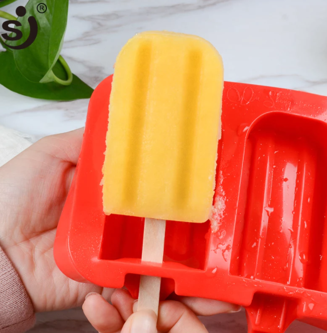 Molde Silicona para Helado 3 Cavidades