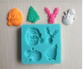 Molde silicona decoraciones navidad