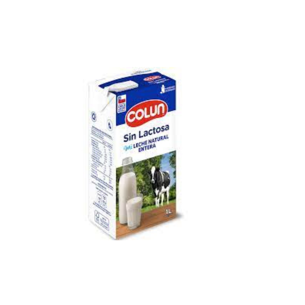 Leche Entera Sin Lactosa Colun 1 Lt.