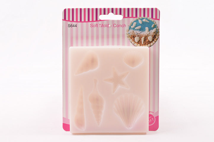 Molde silicona conchitas de mar