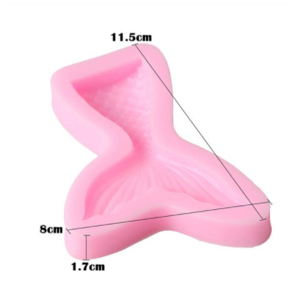 Molde de Silicona cola de sirena