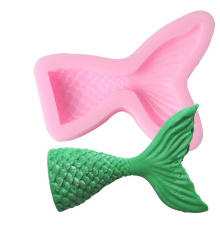 Molde de Silicona cola de sirena