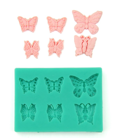 Molde silicona mariposas