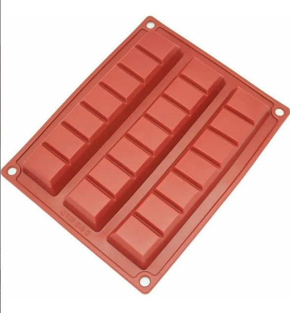 Molde silicona para chocolate mini barra tabletas - Amparo Reposteria