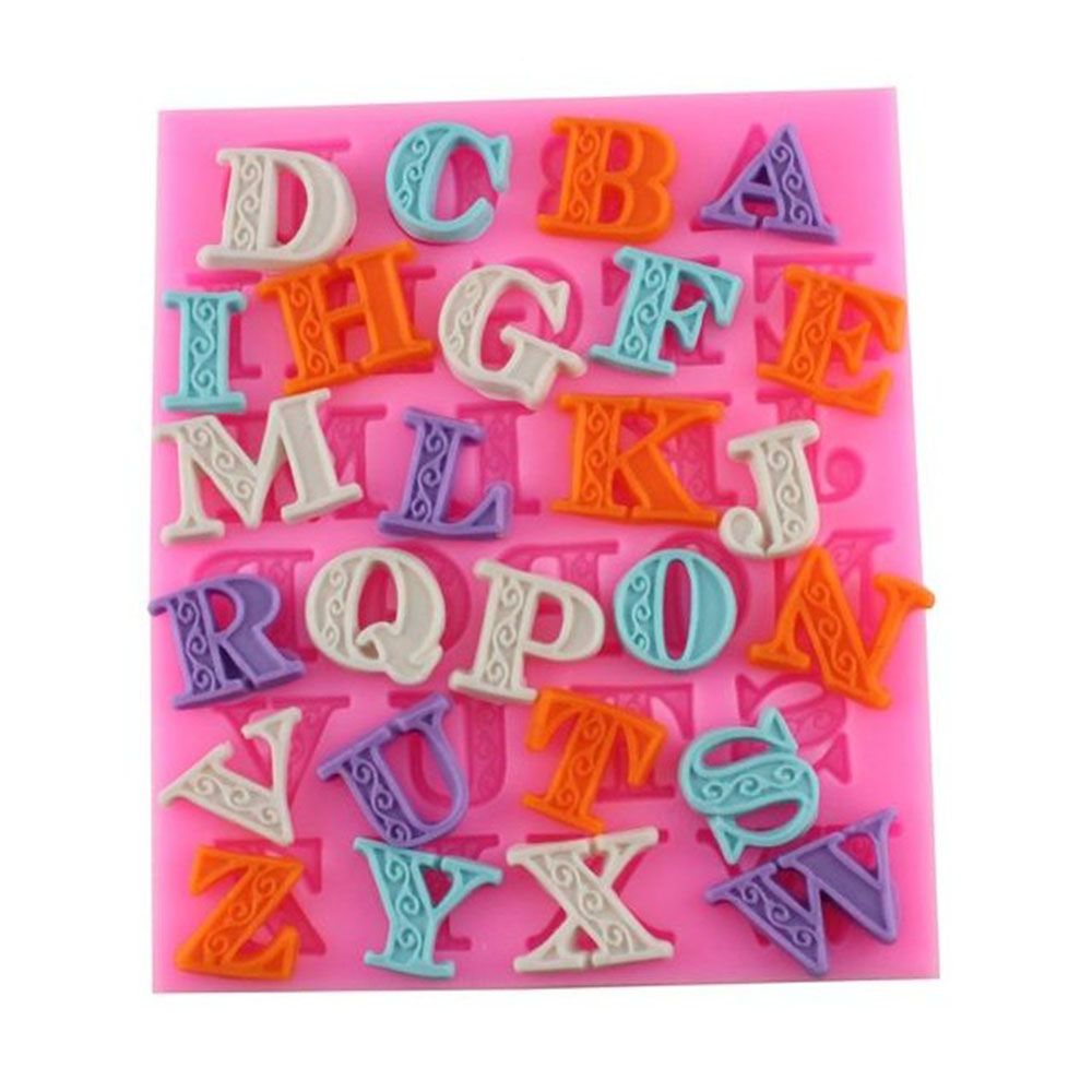 Molde de Silicona Abecedario Mayusculas