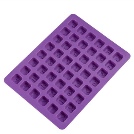 Molde de Silicona Letras, Numeros y Simbolos