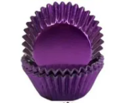 Capsulas cupcakes metalizadas mini