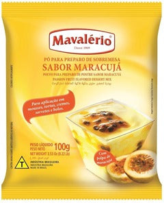 Polvo para preparar postres Sabor Maracuya Mavalerio