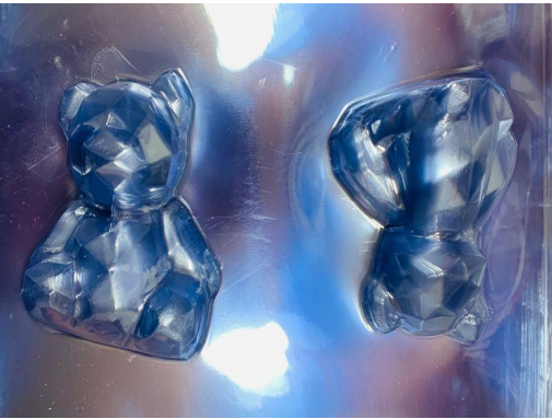 Molde Acetato Oso Mediano 2 Cavidades 3D