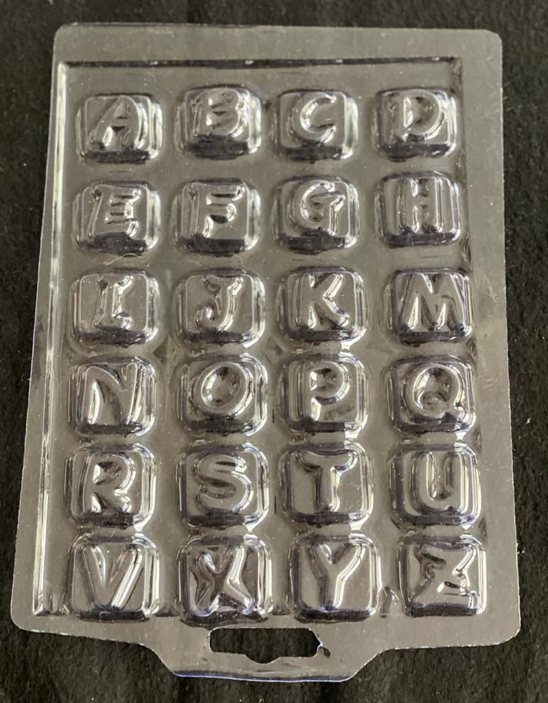 Molde Acetato Chocolate Alfabeto Mayusculas