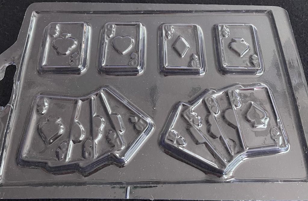 Molde Acetato Chocolate  Cartas