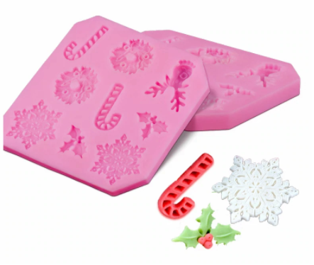 Molde silicona decoraciones navidad