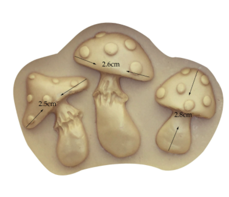 Molde silicona hongos