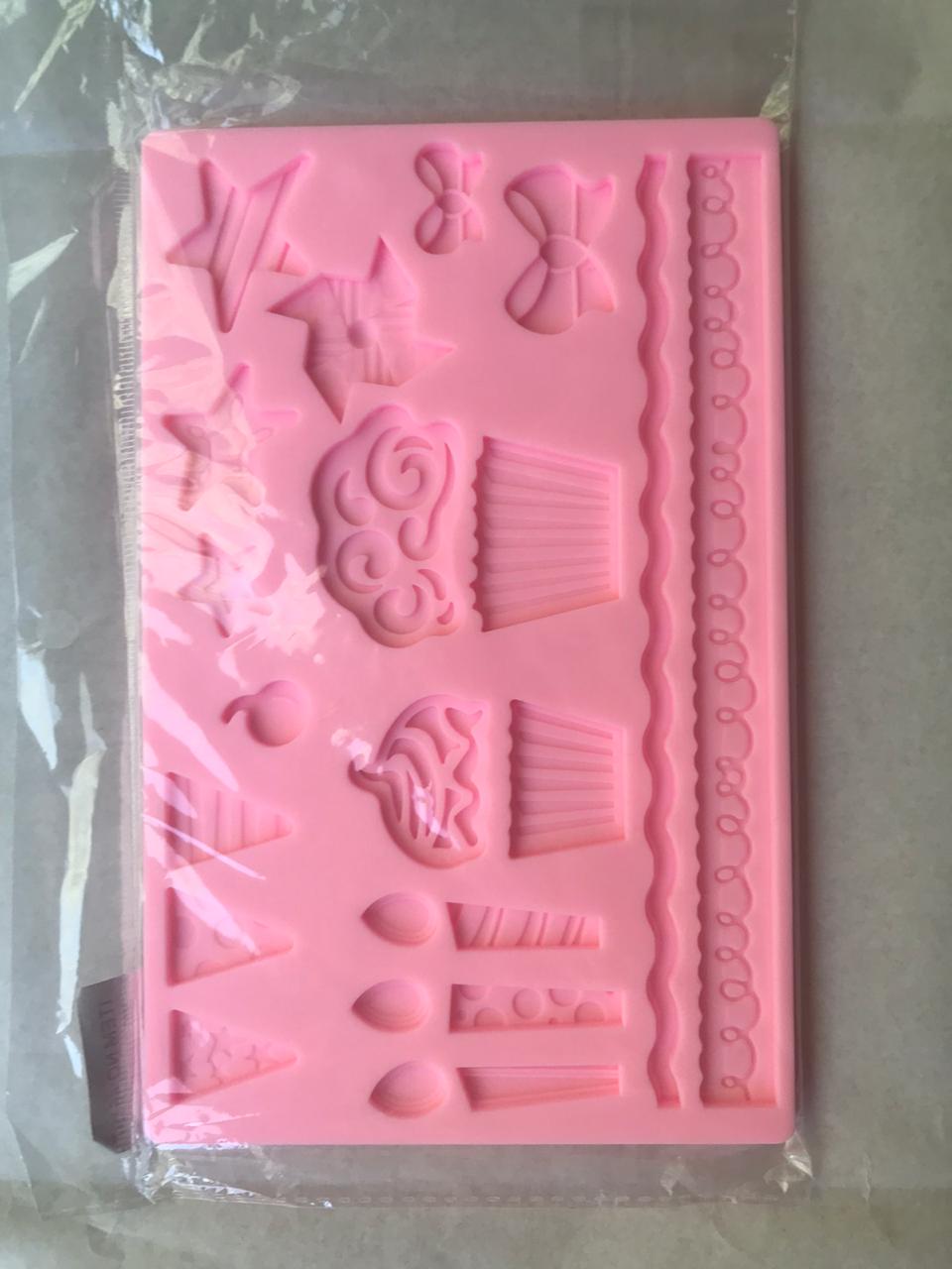 Molde silicona cupcake fiesta