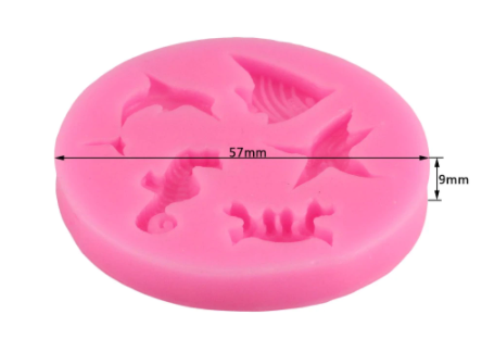 Molde de Silicona Animales Marinos