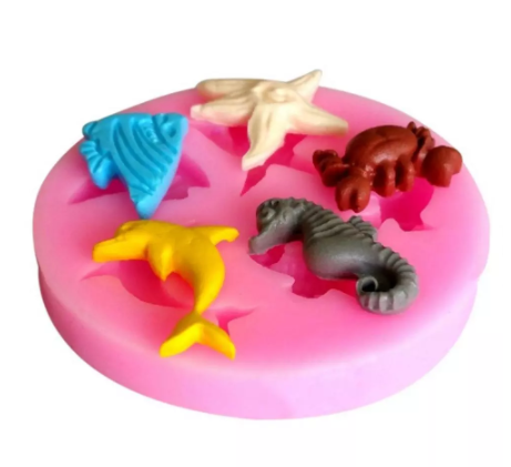 Molde de Silicona Animales Marinos