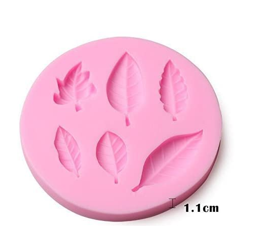Molde Silicona Hojas