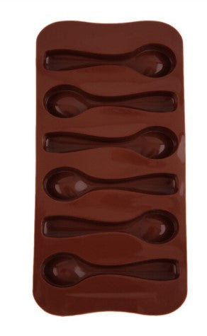 Molde silicona para chocolate cuchara