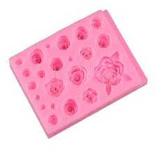 Molde silicona rosas