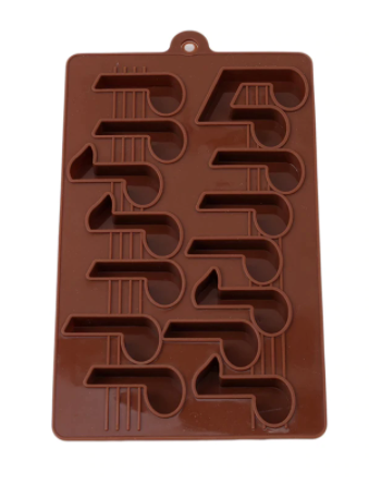 Molde silicona para chocolate notas musicales