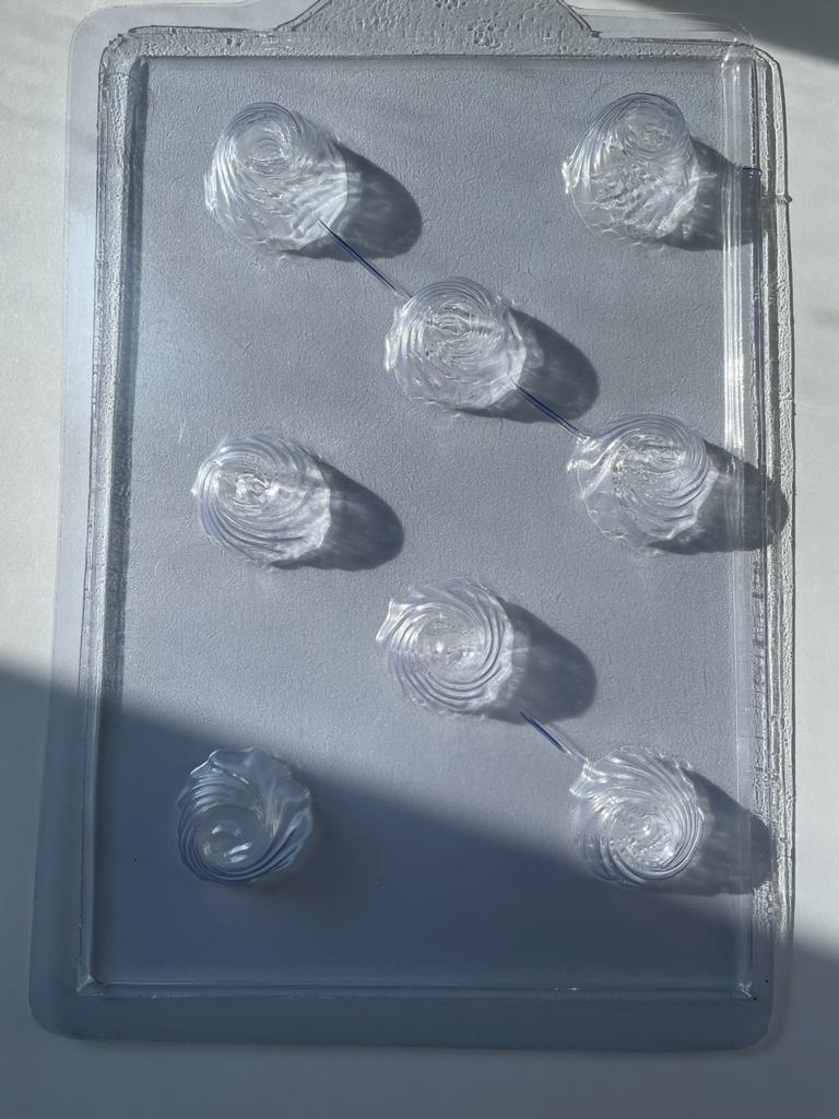 Molde Acetato Trufa Semicircular