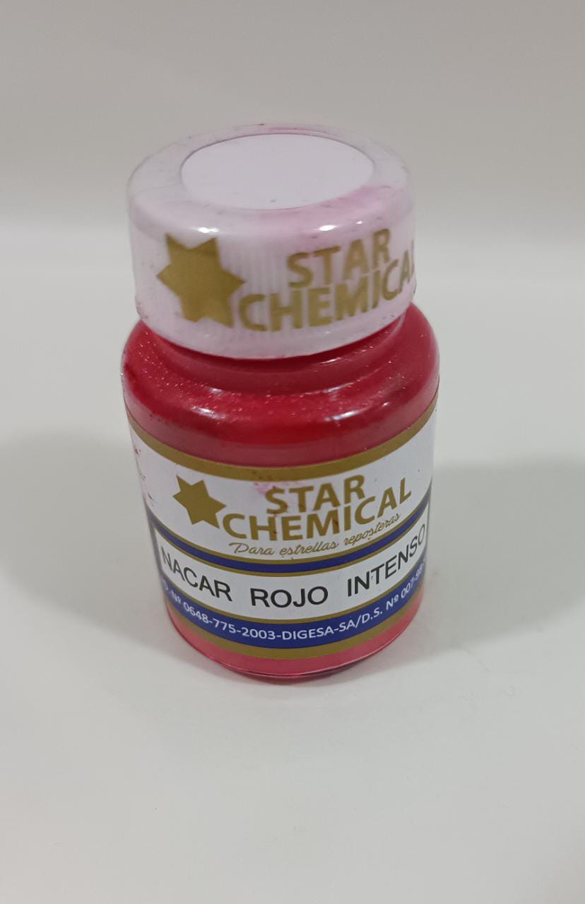 Nacarado Rojo Intenso Star Chemical 5 gr.