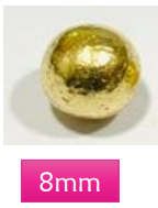 Perla dorado 8 mm 50 gr.