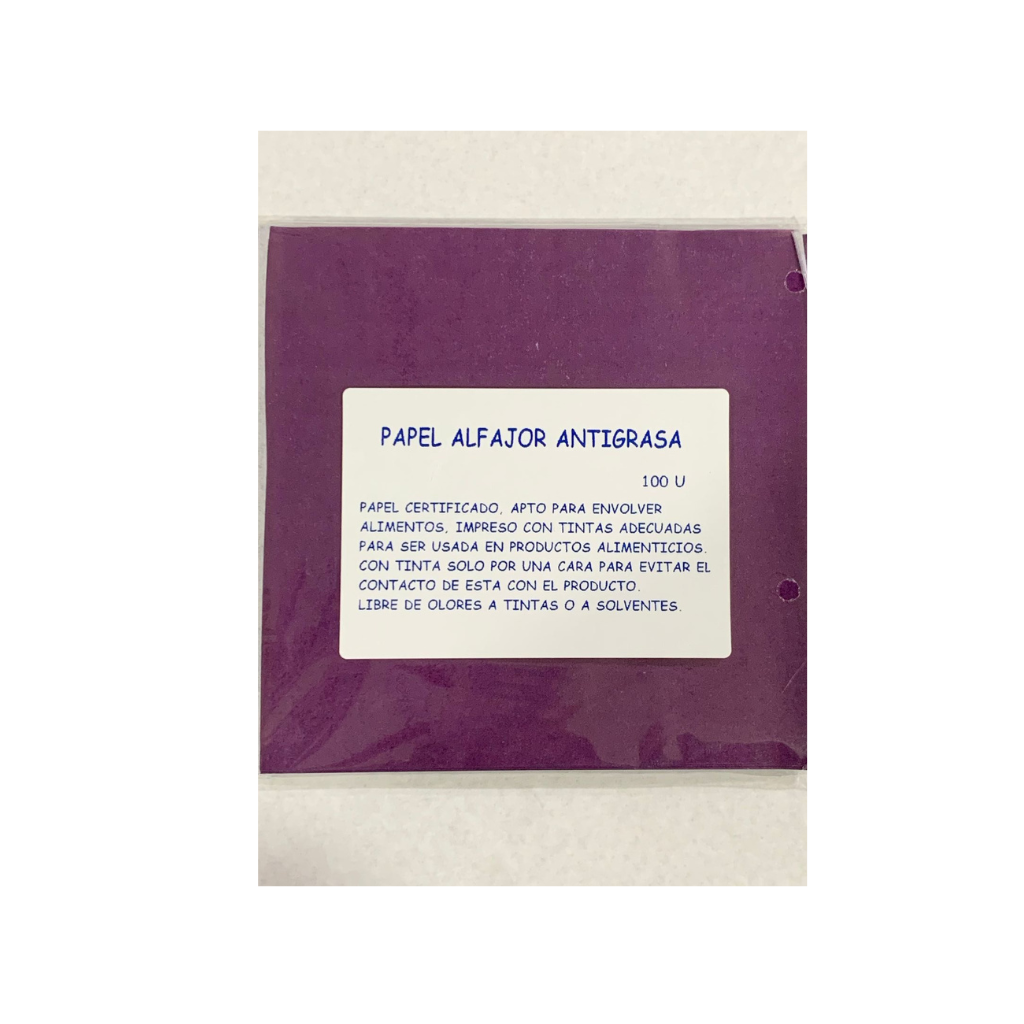 Papel para alfajor antigrasa varios colores | Alfajor o calugas (100 unidades)
