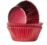Capsulas cupcakes metalizadas mini