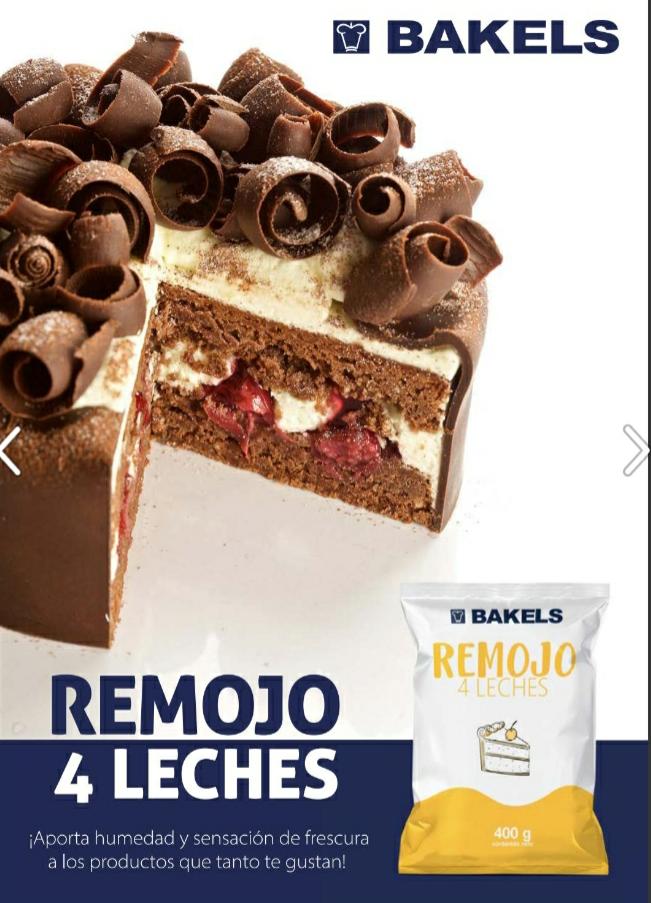 Remojo Cuatro leches bakels  400 gr.