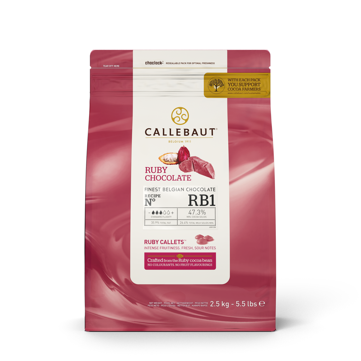 Chocolate Ruby  2,5 kg. callebaut