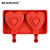 Molde silicona para helado corazon