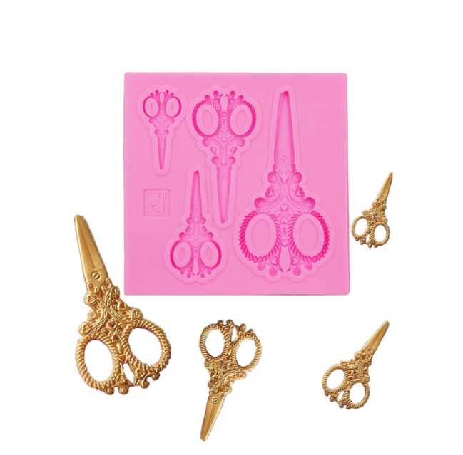 Molde de Silicona Tijeras