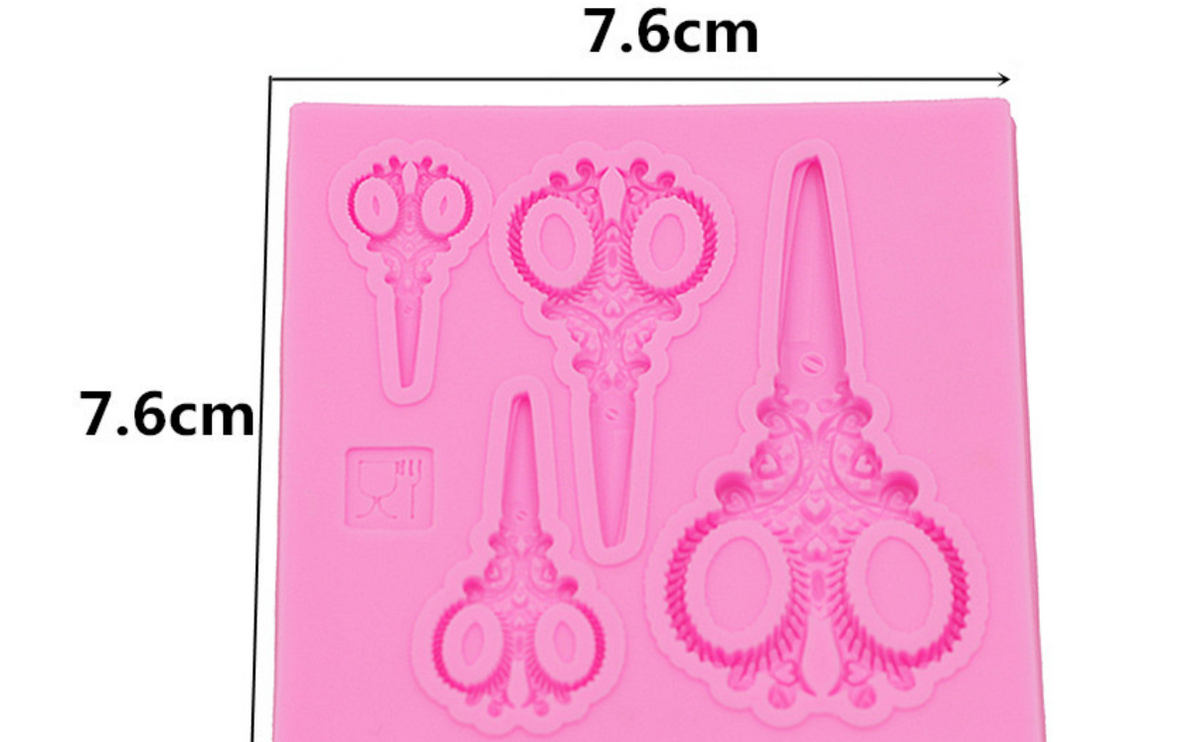Molde de Silicona Tijeras