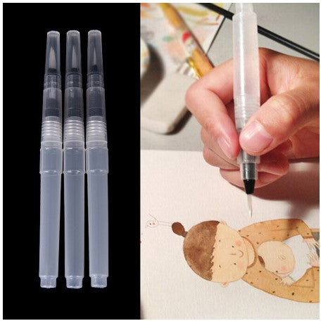 Lápiz de agua recargable x 3 piezas | Pincel para colorantes, pegamento y brillo