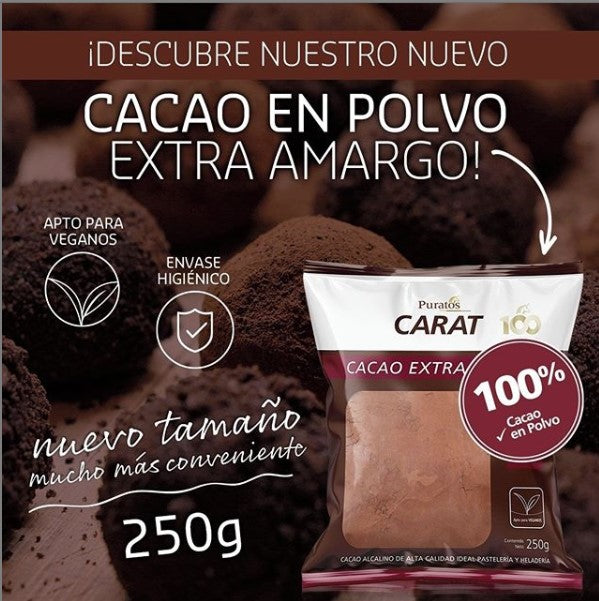 Cacao en polvo puratos 250 gr