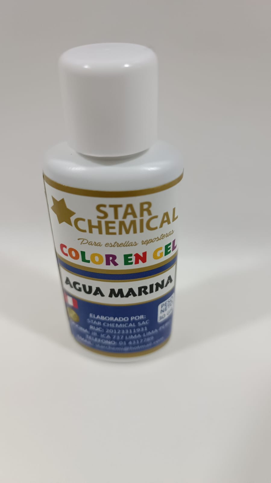 Colorante Gel Comestible Repostería Star Chemical Color Agua Marina
