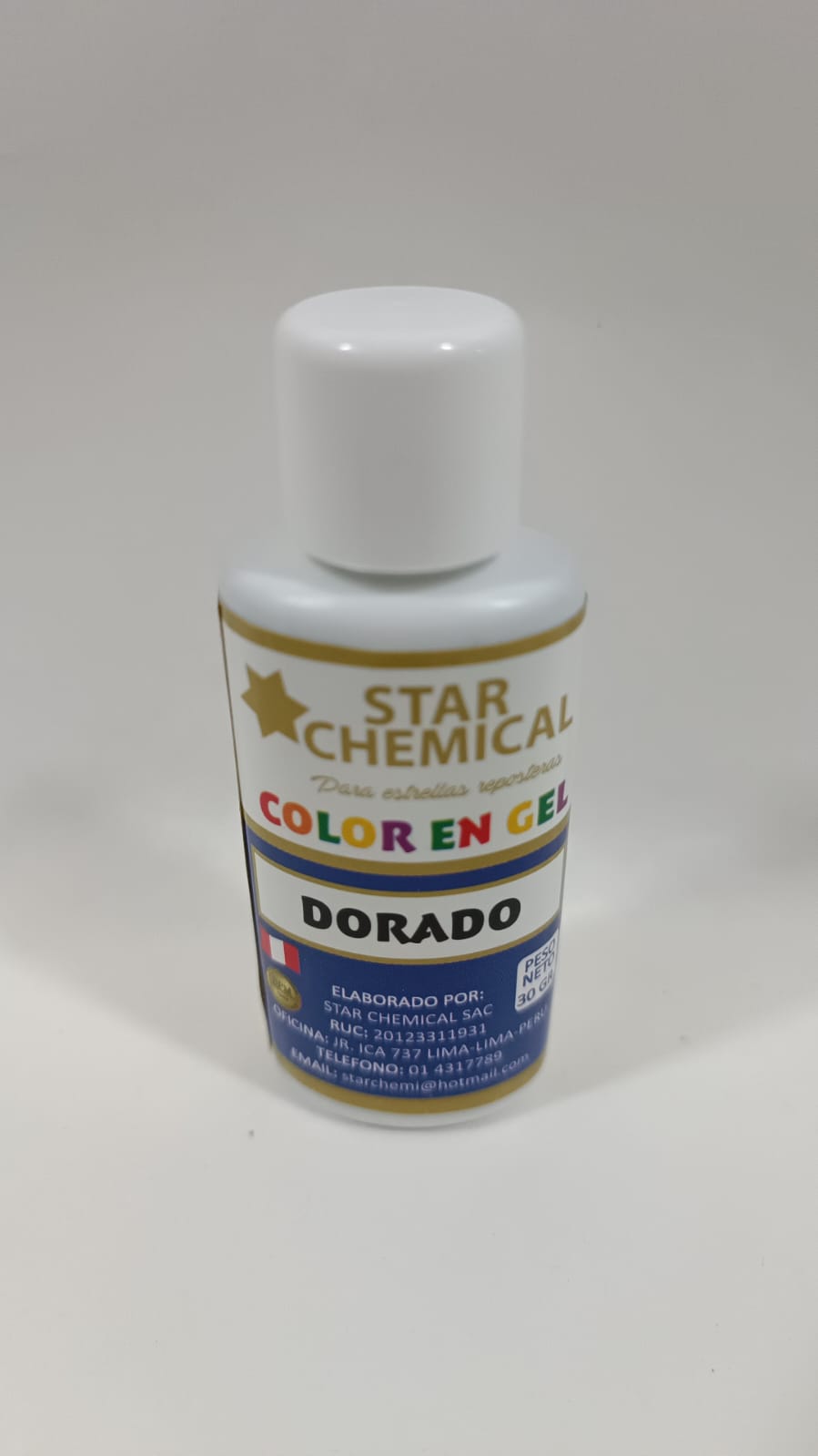 Colorante Gel Comestible Repostería Star Chemical Color Dorado