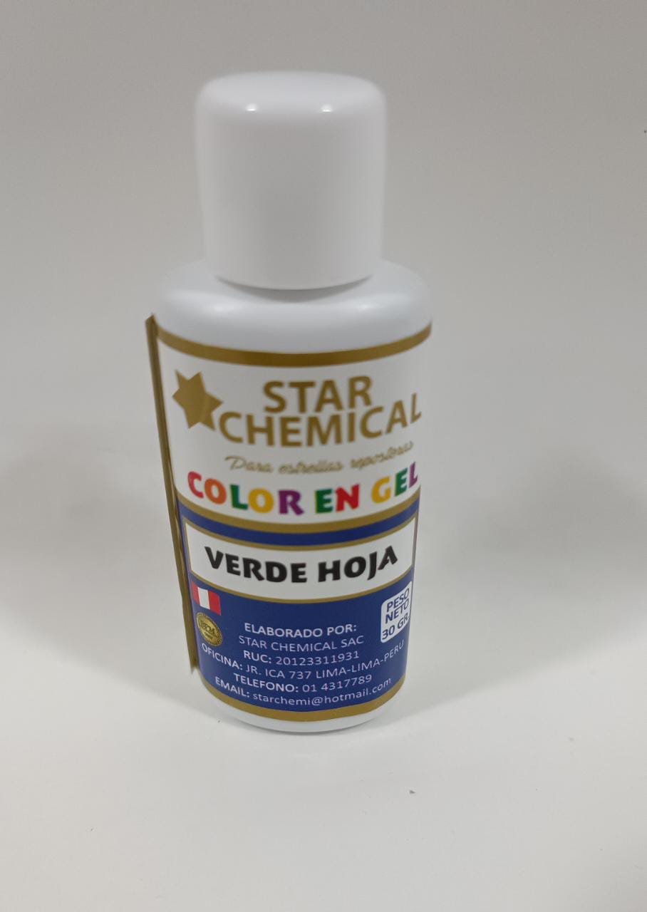 Colorante Gel Comestible Repostería Star Chemical Color Verde Hoja