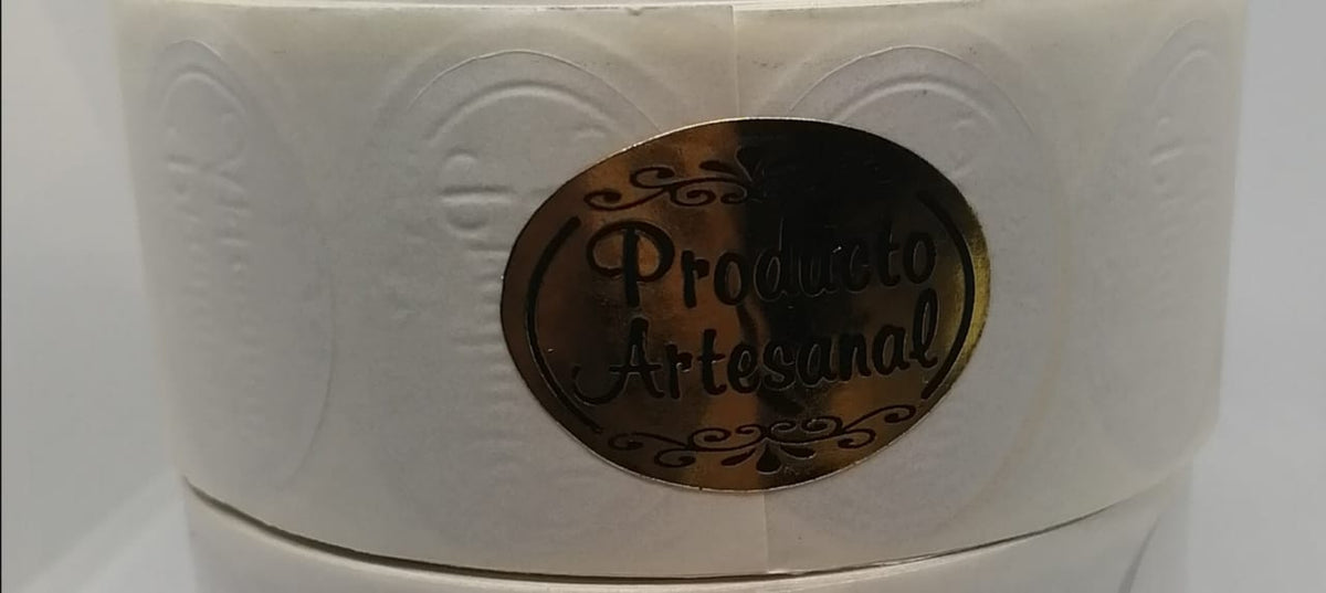 Sticker Producto Artesanal 100 Unidades