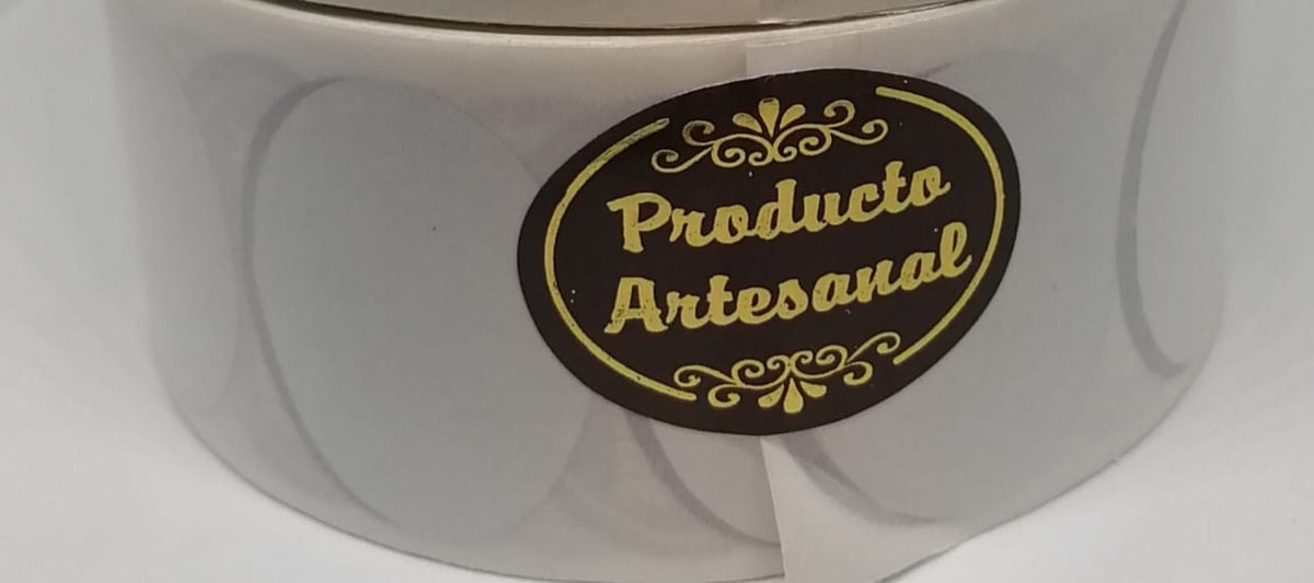 Sticker Producto Artesanal 100 Unidades