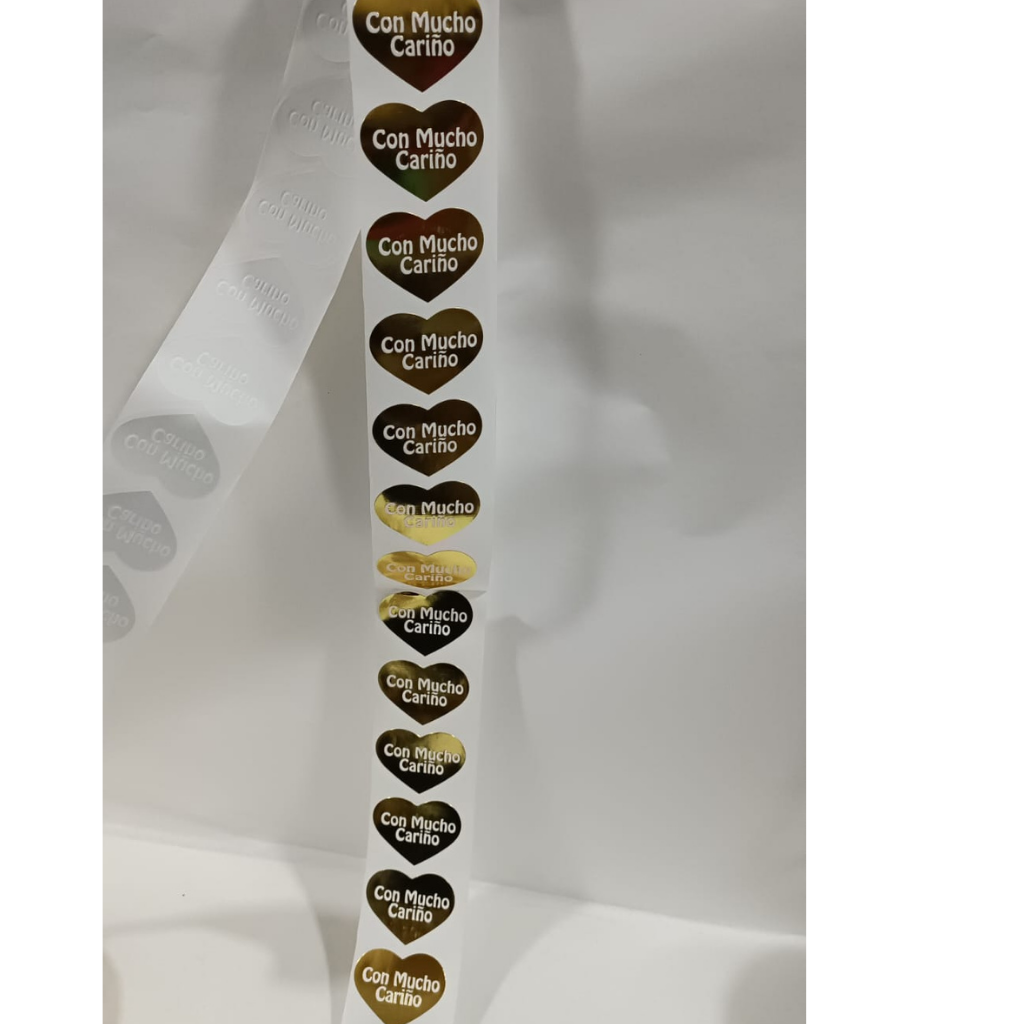 Sticker Con Mucho Cariño 100 Unidades