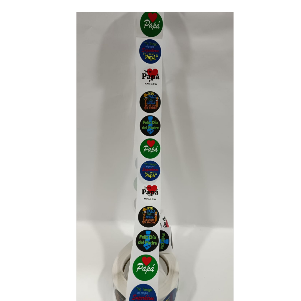 Sticker Dia del Papa 100 unidades