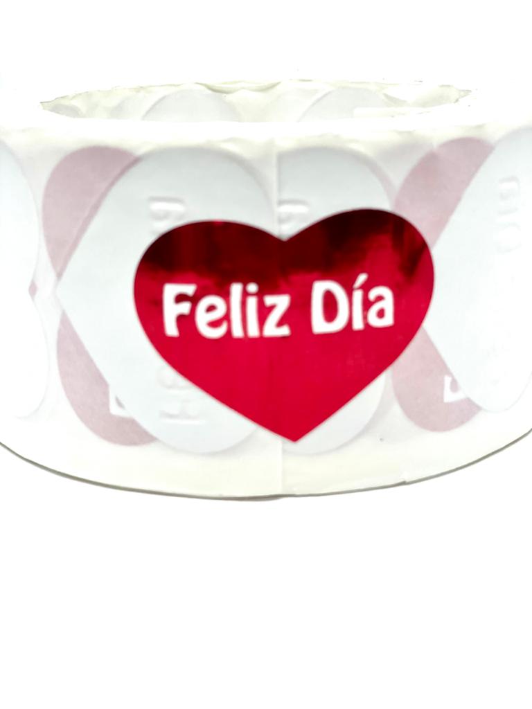 Sticker Feliz Dia  1.000 unidades