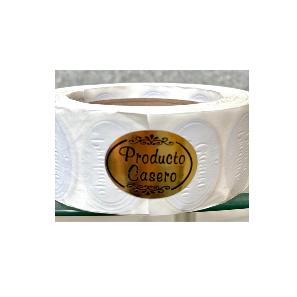 Sticker Producto Casero 100 Unidades