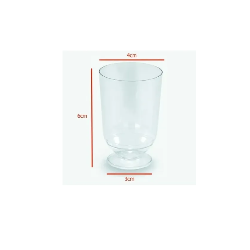 Vaso para postre copa  50ml /10 unidades