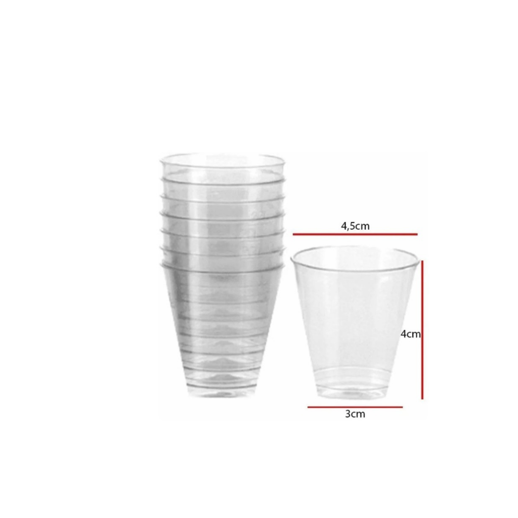 Vaso para postre 50ml 10 unidades