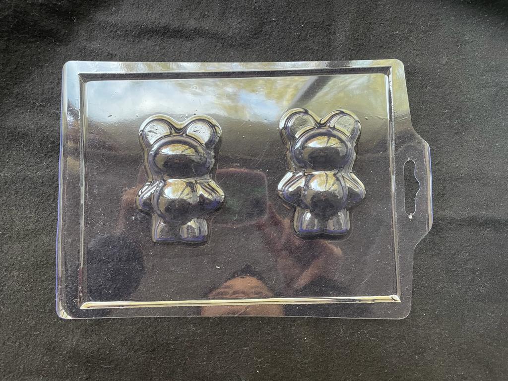 Molde Acetato oso mediano 2 cavidades