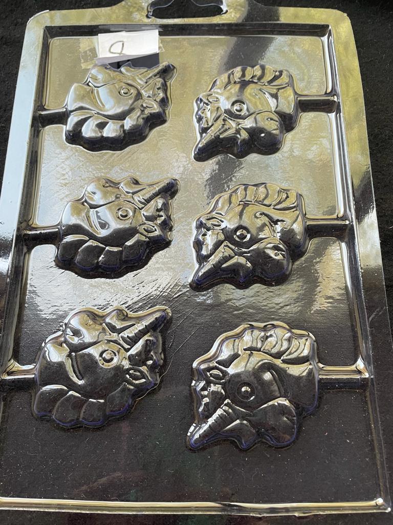 Molde Acetato Unicornio 6 Cavidades