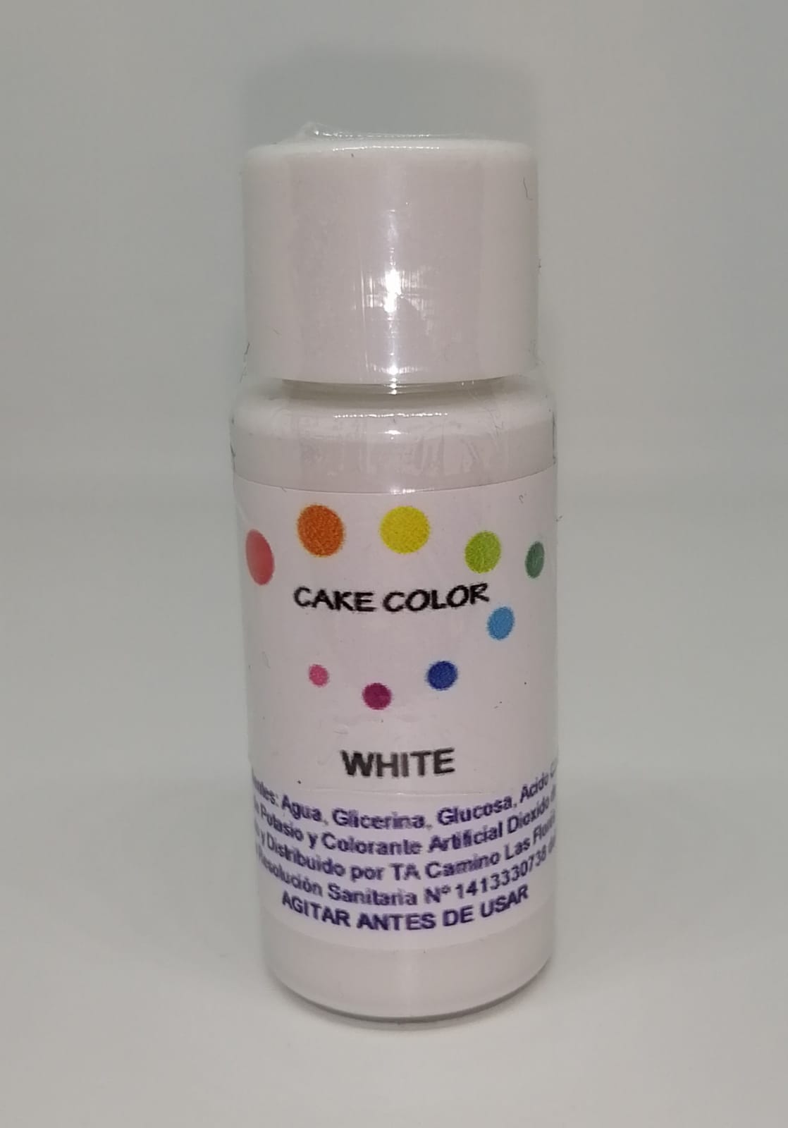 Colorante gel cake color white 20 gr.